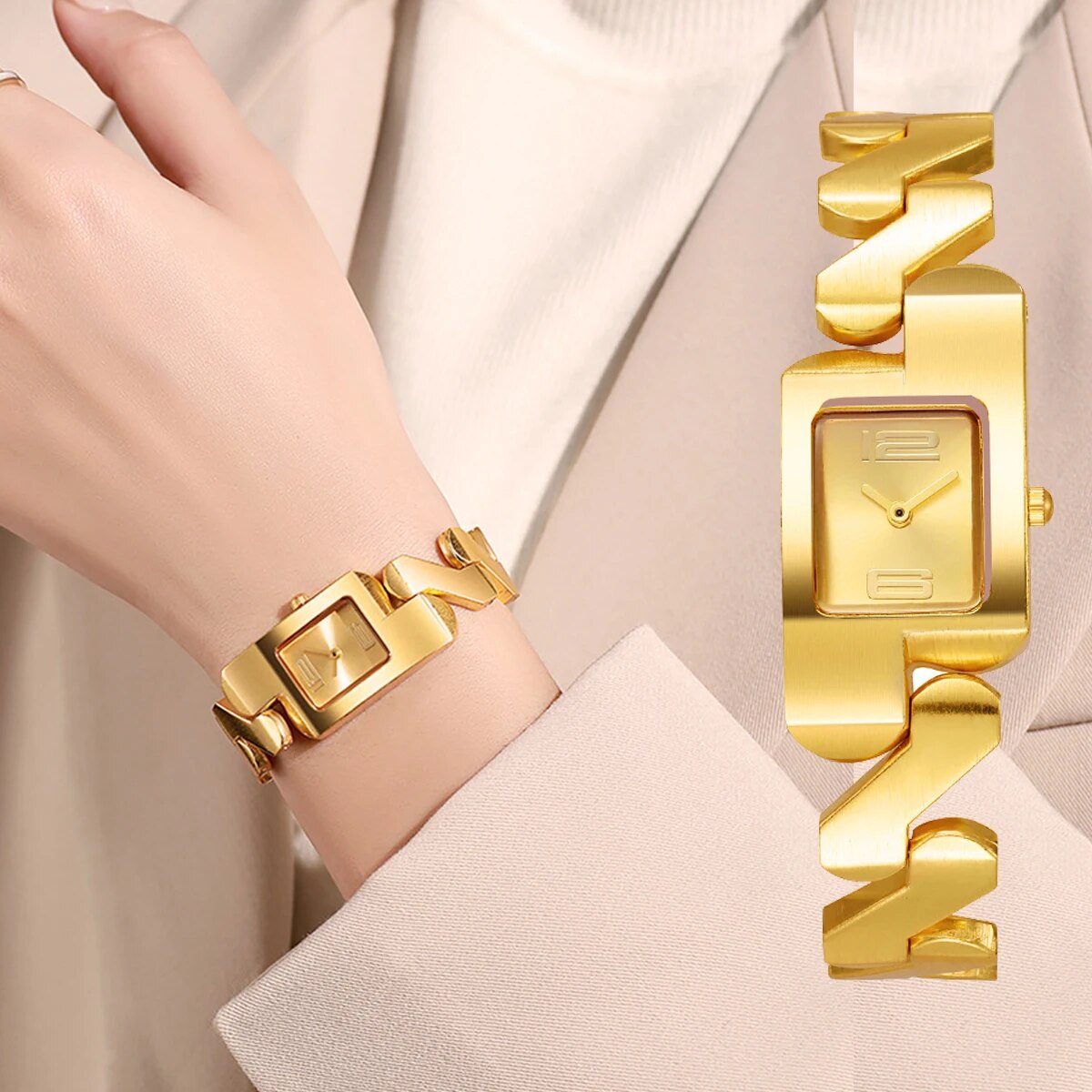 Reloj de Lujo para Mujer – Pulsera de Aleación, Moda y Elegancia en Cuarzo
