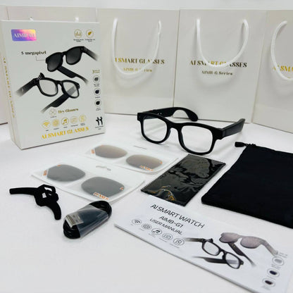 Gafas de Sol Inteligentes Deportivas con Bluetooth, Grabación de Video y Voz AI